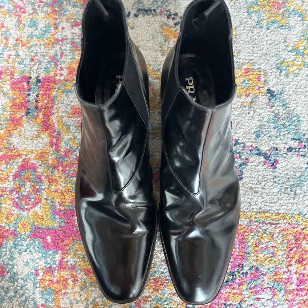 Prada leather boots